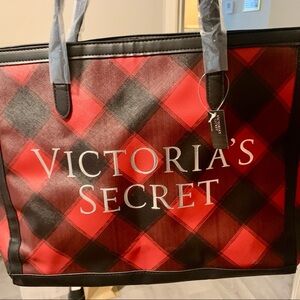 Victoria Secret Checkered Tote Bag - Brand New